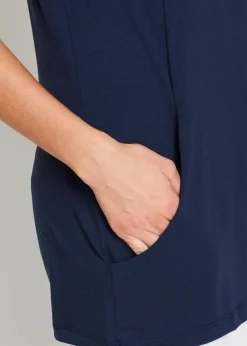 bonprix Shirts & Tops^Longshirt mit Viskose dunkelblau