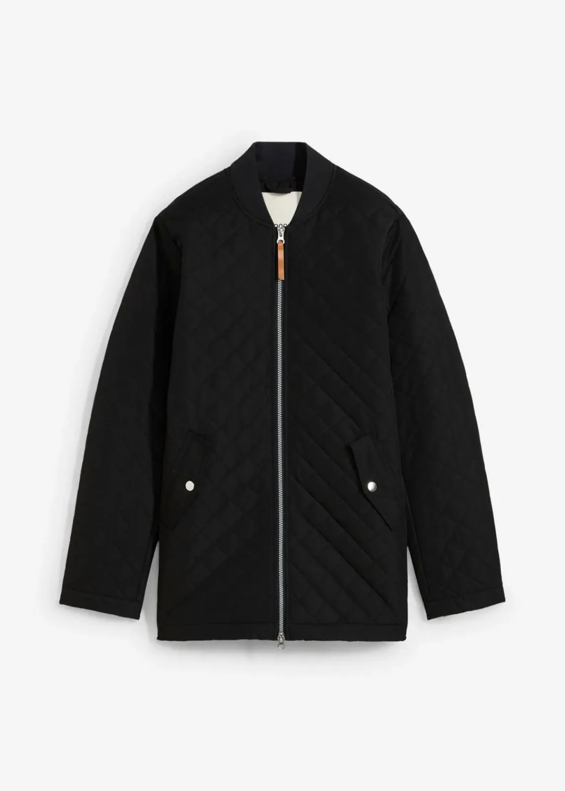 bonprix Bekleidung·Hosen|Jacken & Mäntel^Long-Steppjacke schwarz