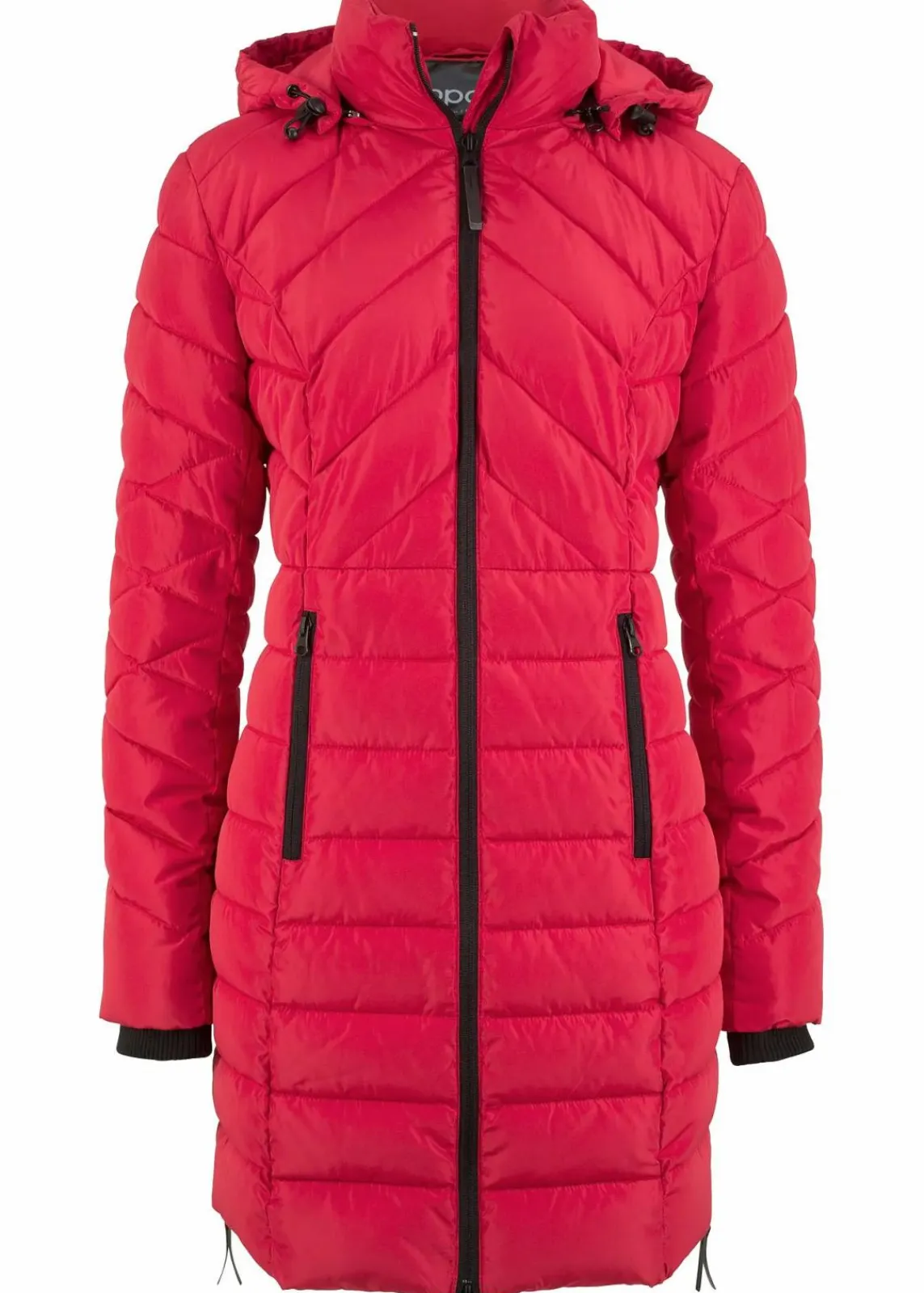 bonprix Jacken & Mäntel|Bekleidung·Hosen^Long-Steppjacke mit Wattierung rot