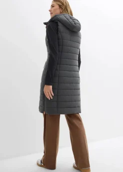 bonprix Jacken & Mäntel|Bekleidung·Hosen^Longsteppweste anthrazit