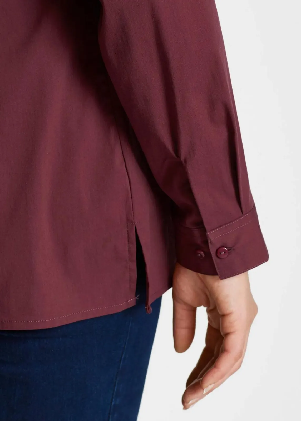 bonprix Blusen & Tuniken|Bekleidung·Jacken & Mäntel^Long-Stretch-Bluse ahornrot