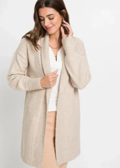 bonprix Bekleidung·Umstandsmode|Bekleidung·Röcke^Longstrickjacke beige meliert