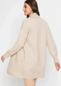 bonprix Bekleidung·Umstandsmode|Bekleidung·Röcke^Longstrickjacke beige meliert