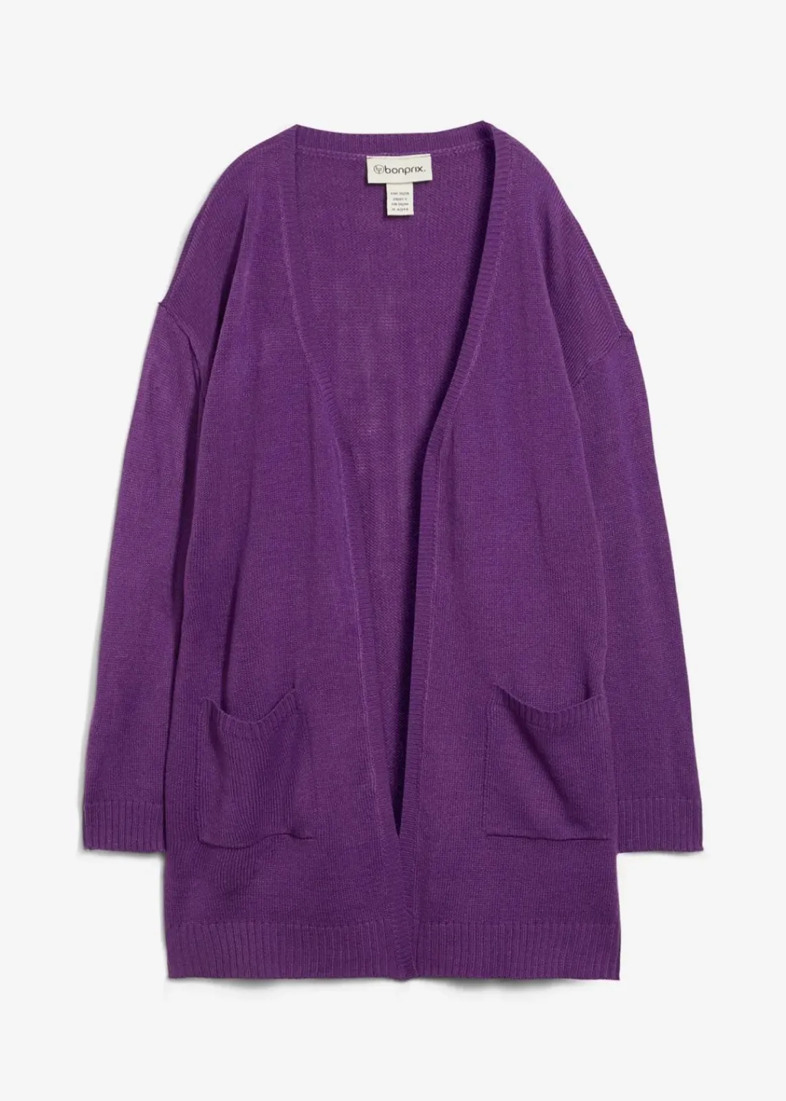 bonprix Pullover & Strickjacken|Basics^Longstrickjacke tiefviolett