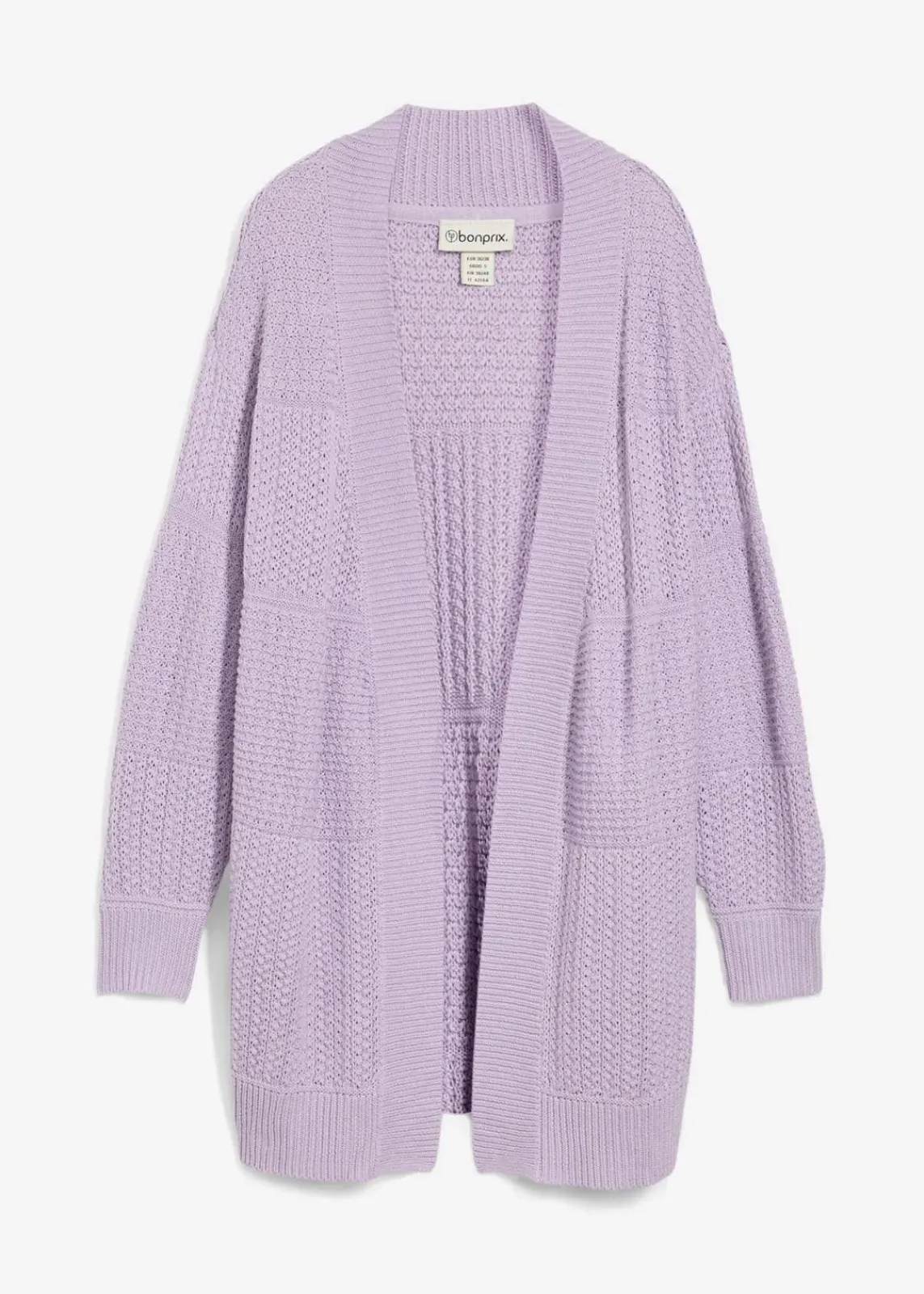bonprix Bekleidung·Umstandsmode|Strickmode^Longstrickjacke zartflieder