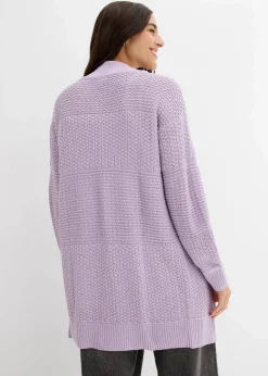 bonprix Bekleidung·Umstandsmode|Strickmode^Longstrickjacke zartflieder