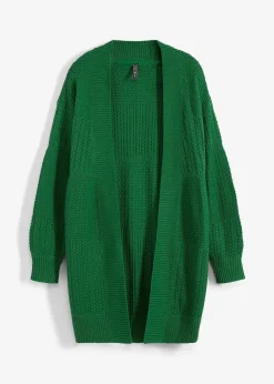 bonprix Pullover & Strickjacken|Bekleidung·Jeans^Longstrickjacke grün