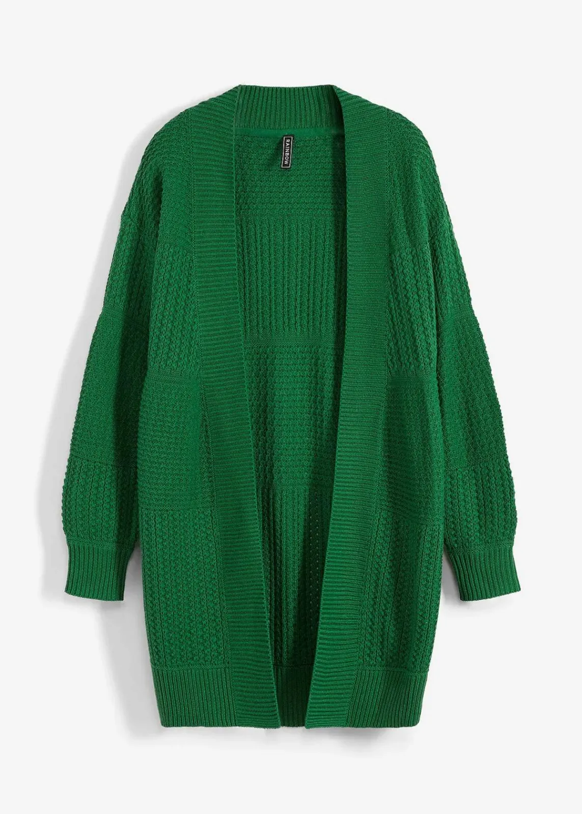 bonprix Pullover & Strickjacken|Bekleidung·Jeans^Longstrickjacke grün