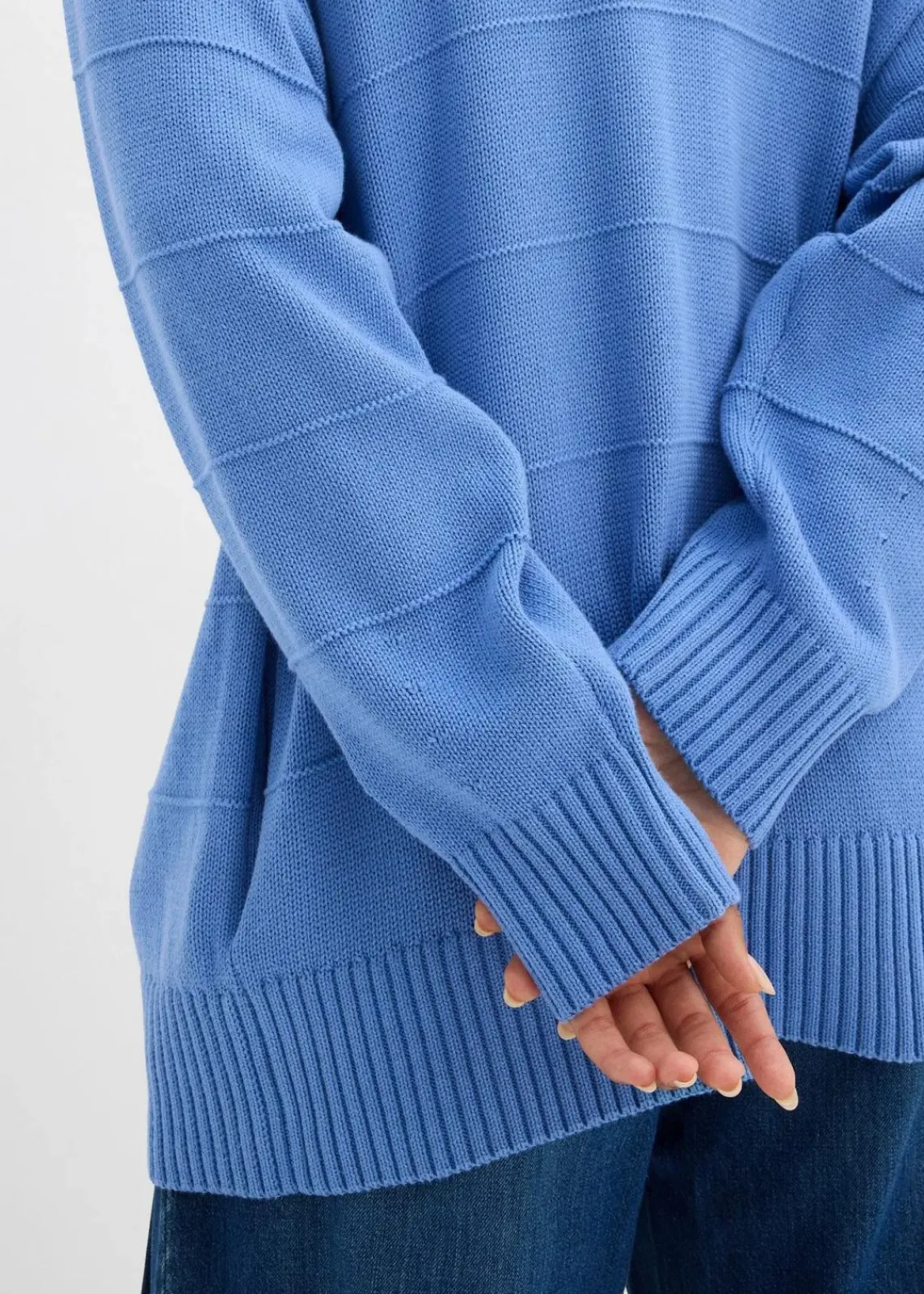 bonprix Bekleidung·Umstandsmode|Bekleidung·Jeans^Longstrickjacke wolkenblau