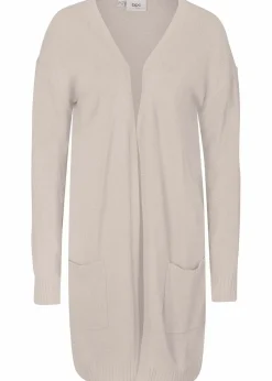 bonprix Pullover & Strickjacken|Basics^Longstrickjacke steingrau