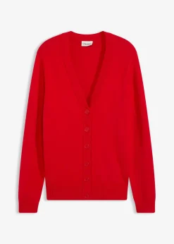 bonprix Bekleidung·Umstandsmode|Bekleidung·Röcke^Longstrickjacke aus softem Viskose-Mix lavarot