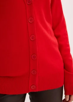 bonprix Bekleidung·Umstandsmode|Bekleidung·Röcke^Longstrickjacke aus softem Viskose-Mix lavarot