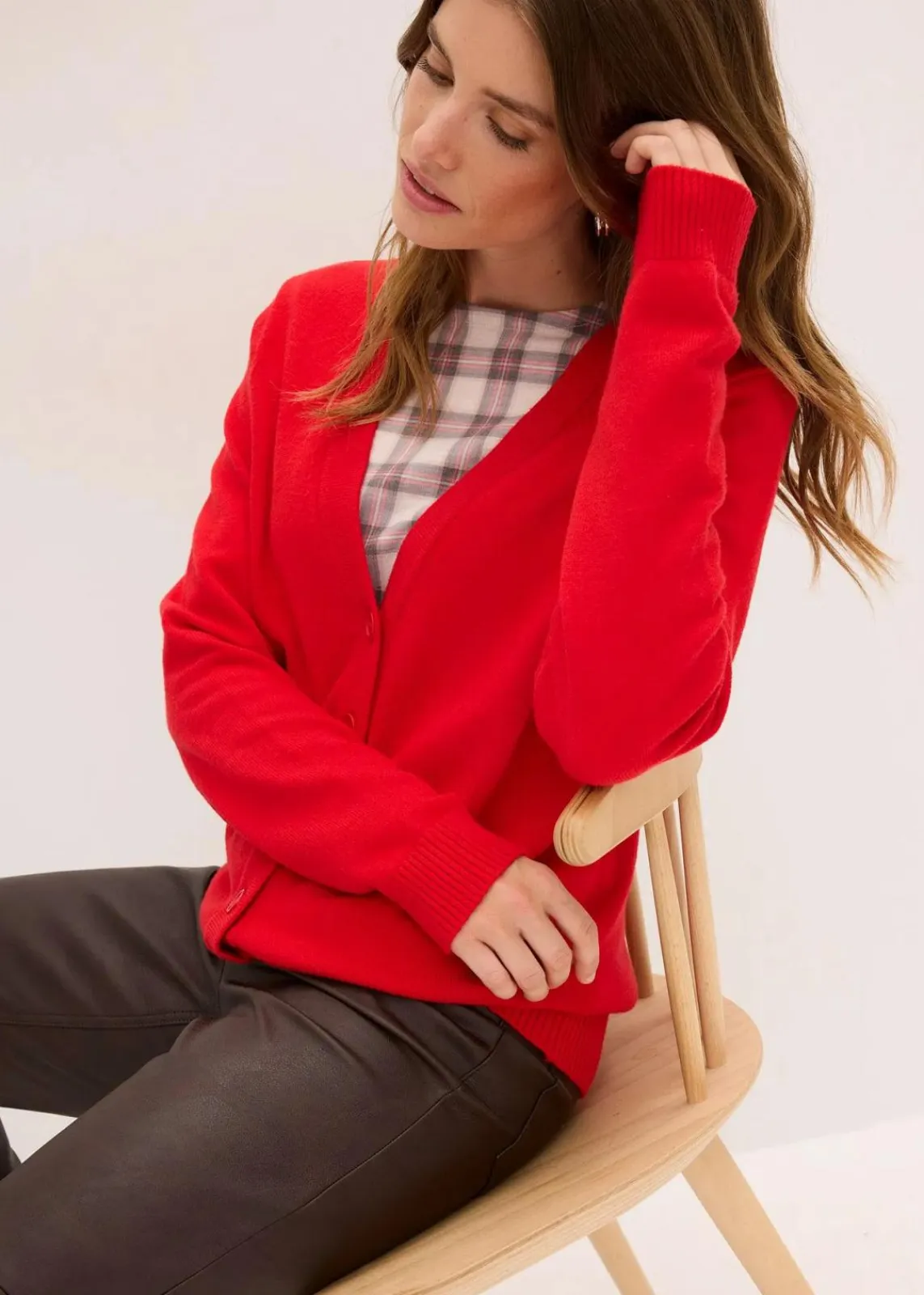 bonprix Bekleidung·Umstandsmode|Bekleidung·Röcke^Longstrickjacke aus softem Viskose-Mix lavarot