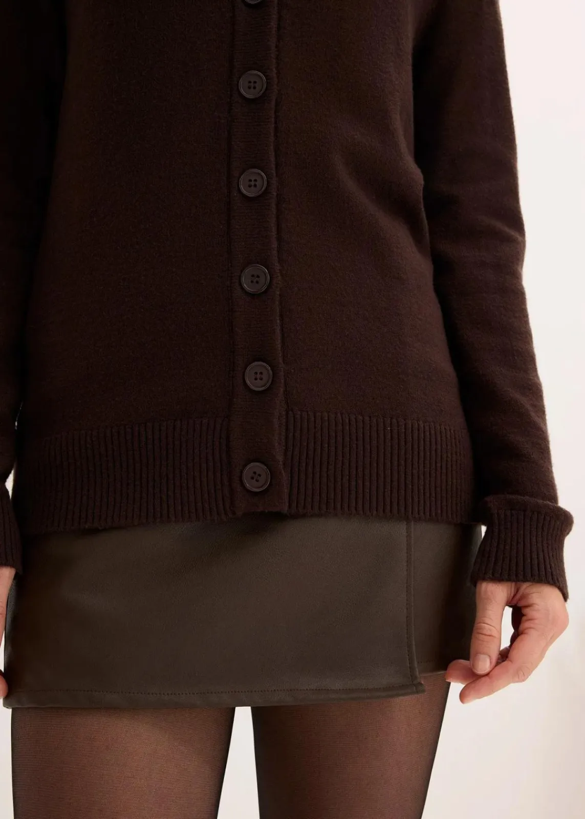 bonprix Nachhaltigere Materialien|Pullover & Strickjacken^Longstrickjacke aus softem Viskose-Mix dunkelbraun