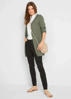 bonprix Strickmode|Bekleidung·Umstandsmode^Longstrickjacke, offen oliv