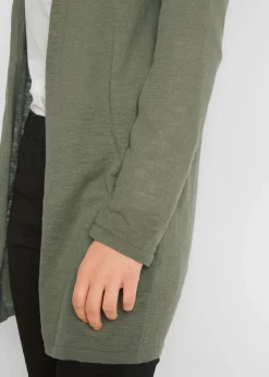 bonprix Strickmode|Bekleidung·Umstandsmode^Longstrickjacke, offen oliv