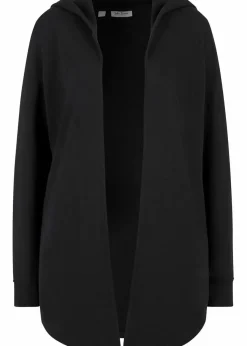 bonprix Bekleidung·Blusen & Tuniken|Sweat^Long-Sweatjacke aus Baumwoll-Mix schwarz