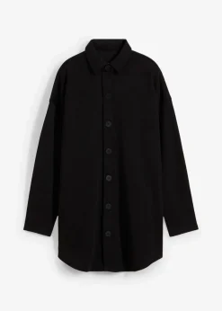 bonprix Bekleidung·Blusen & Tuniken|Sweat^Long-Sweatjacke mit Taschen schwarz