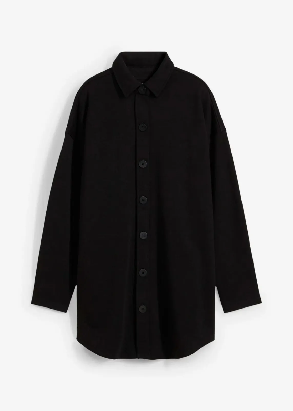 bonprix Bekleidung·Blusen & Tuniken|Sweat^Long-Sweatjacke mit Taschen schwarz