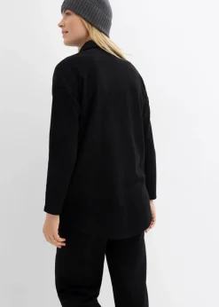 bonprix Bekleidung·Blusen & Tuniken|Sweat^Long-Sweatjacke mit Taschen schwarz