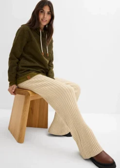 bonprix Sweat|Bekleidung·Blusen & Tuniken^Long-Sweatshirt erdoliv meliert