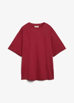 bonprix Sweat|Zweiteiler & Sets^Long-Sweatshirt aus reiner Baumwolle pflaumenrot