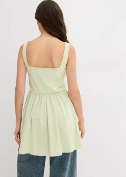 bonprix Shirts & Tops^Long-Top aus elastischem Baumwoll-Mix softsalbei