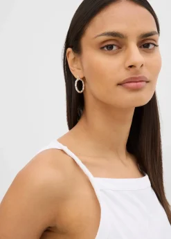 bonprix Shirts & Tops^Long-Top aus elastischem Baumwoll-Mix weiß