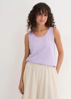 bonprix Shirts & Tops|Basics^Long-Top aus reiner Baumwolle (5er Pack) hellviolett + rauchsalbei + kristallrosa + schwarz + weiß