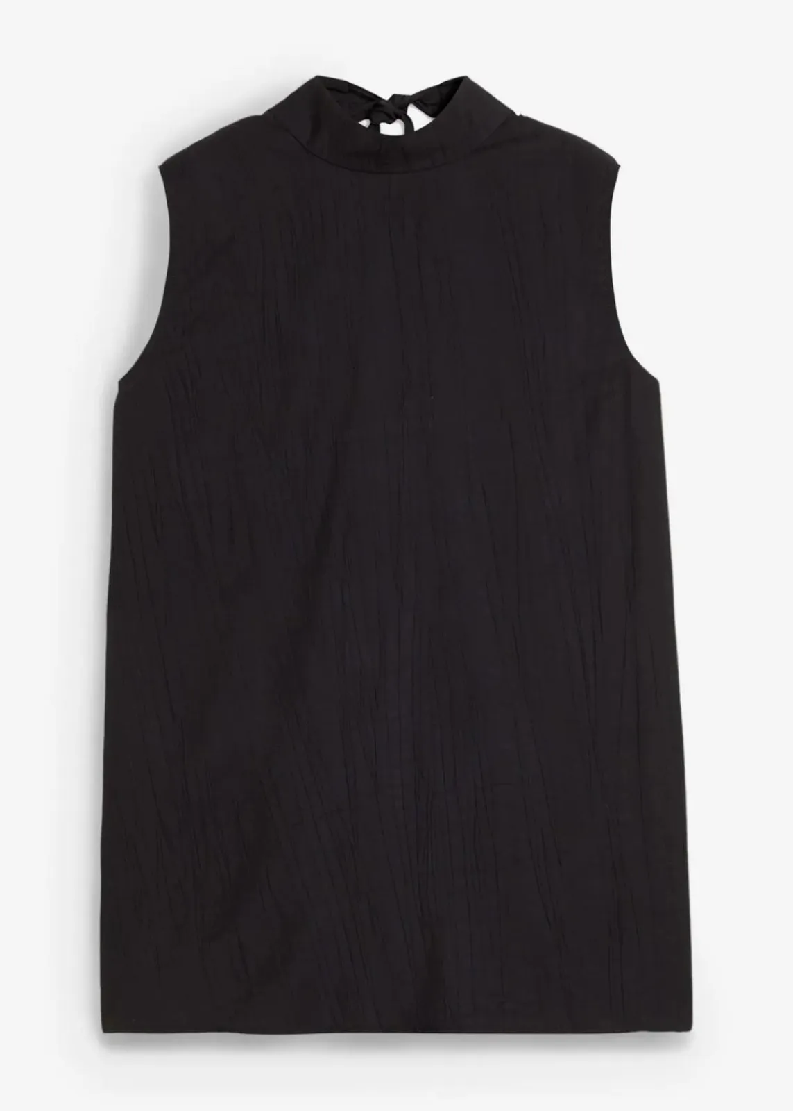 bonprix Zweiteiler & Sets|Shirts & Tops^Long-Top aus strukturiertem Viskose-Mix schwarz