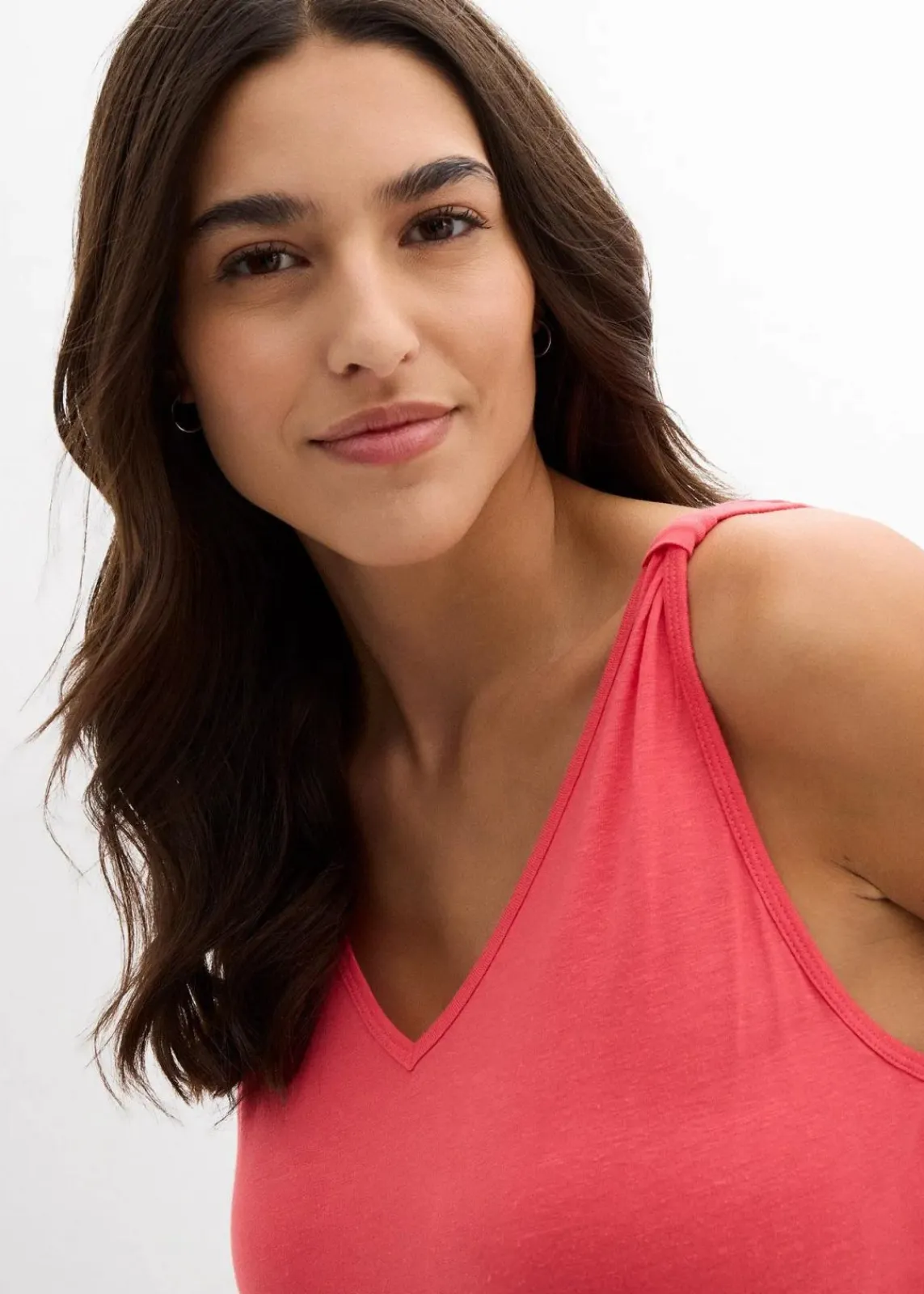 bonprix Shirts & Tops^Long-Top aus Viskose-Leinen-Mix paradiespink