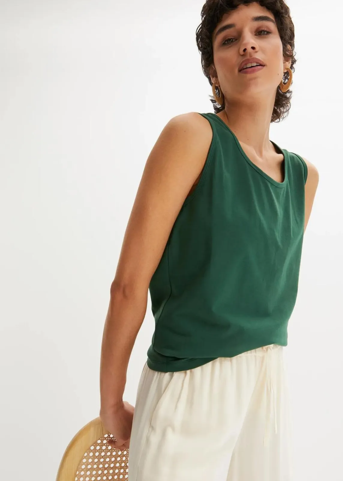 bonprix Shirts & Tops|Basics^Long-Top, 2er-Pack dunkelgrün+selleriegrün