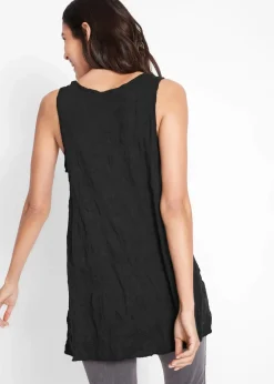 bonprix Shirts & Tops^Long-Top mit Crash-Effekt schwarz