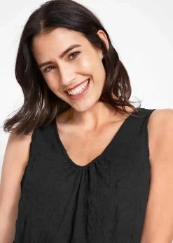 bonprix Shirts & Tops^Long-Top mit Crash-Effekt schwarz