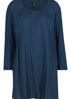 bonprix Bekleidung·Jacken & Mäntel|Blusen & Tuniken^Long-Tunika aus Baumwolle dunkelblau