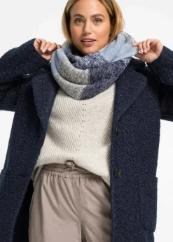 bonprix Schals & Tücher|Schuhe & Accessoires In Spezialgrößen·Tücher & Ponchos^Loop Schal puderblau/tiefseeblau/grau