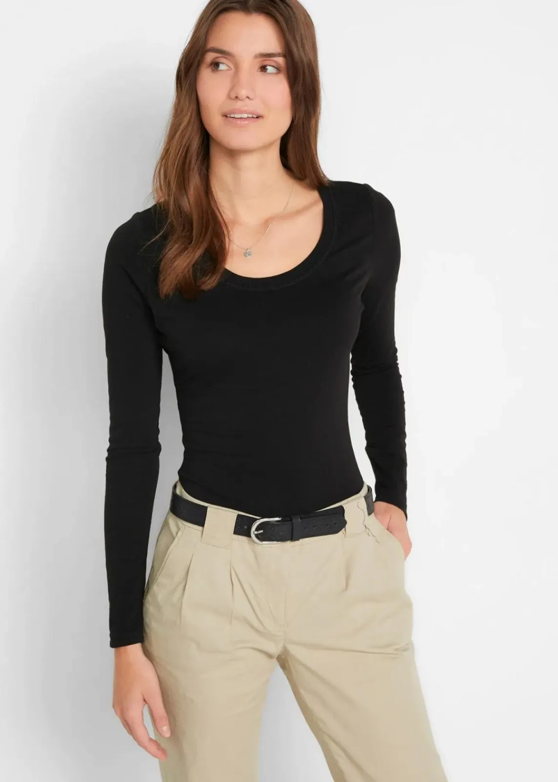 bonprix Wäsche·Bodies|Wäsche·Homewear^Loungewear Body schwarz