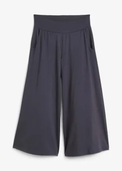 bonprix Nachhaltigere Materialien|Hosen^Loungewear Culotte mit weitem Bein nachtblau