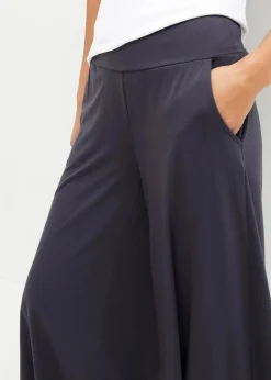 bonprix Nachhaltigere Materialien|Hosen^Loungewear Culotte mit weitem Bein nachtblau