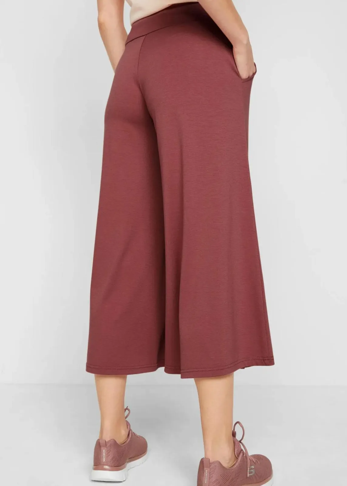 bonprix Nachhaltigere Materialien|Hosen^Loungewear Culotte mit weitem Bein softbeere