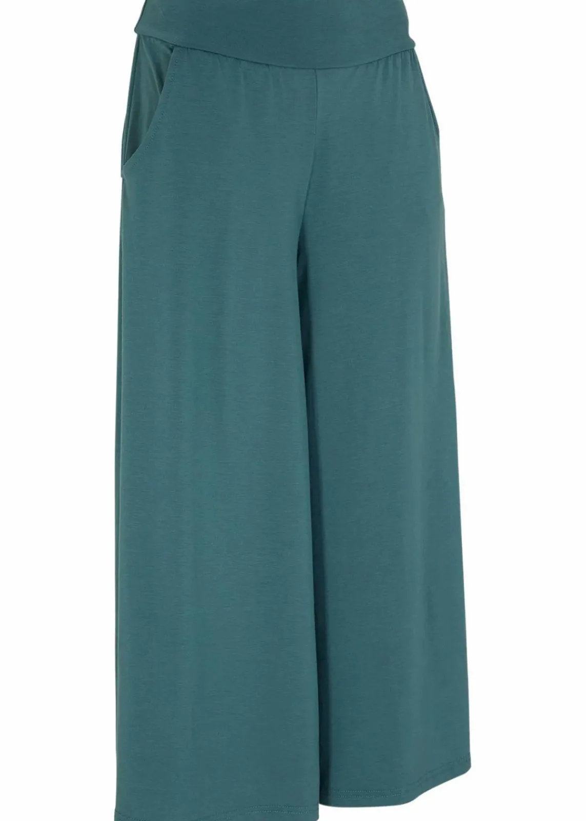 bonprix Nachhaltigere Materialien|Hosen^Loungewear Culotte mit weitem Bein graugrün