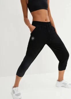 bonprix Wäsche·Homewear|Bekleidung·Strickmode^Loungewear Haremshose mit gerafftem Saum schwarz