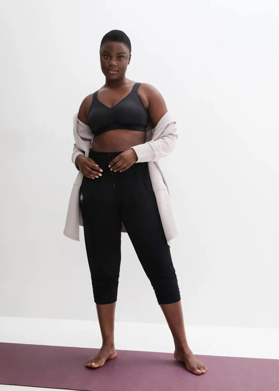 bonprix Wäsche·Homewear|Bekleidung·Strickmode^Loungewear Haremshose mit gerafftem Saum schwarz