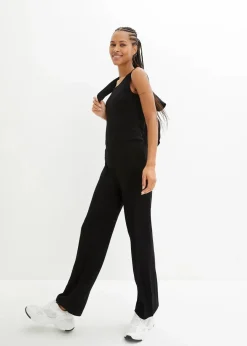 bonprix Hosen|Homewear^Loungewear Hausanzug (3-tlg.Set) mit Viskose schwarz