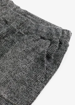 bonprix Wäsche·Homewear|Wäsche·Nachtwäsche^Loungewear Hose aus kuscheligem Chenille schwarz meliert