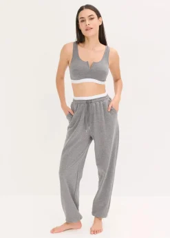 bonprix Wäsche·Homewear|Wäsche·Nachtwäsche^Loungewear Sweathose mit Eingriffstaschen grau meliert