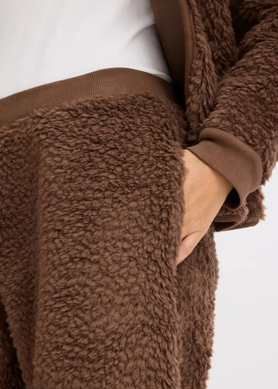bonprix Homewear|Nachtwäsche^Loungewear Teddy Hausanzug lehmbraun