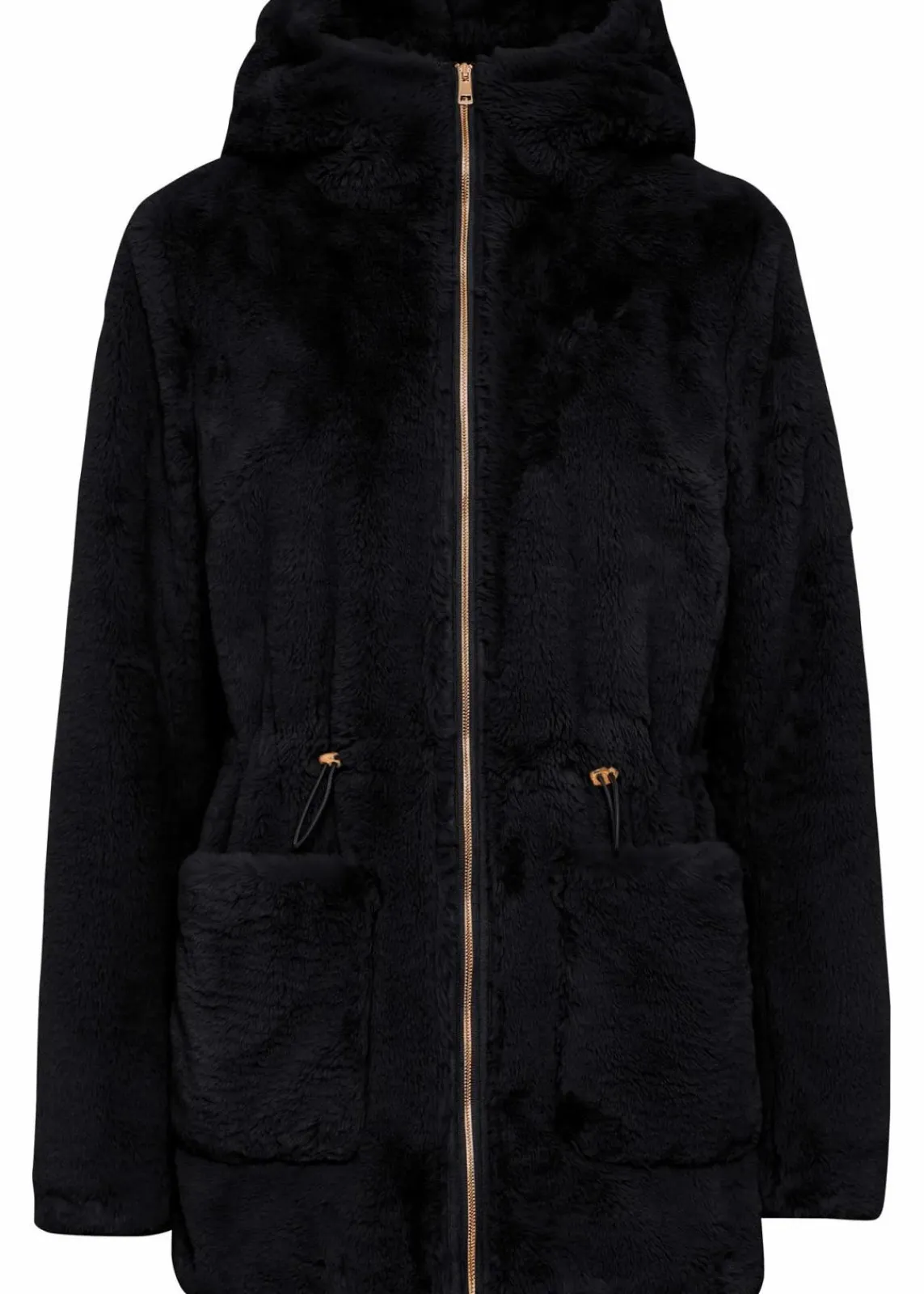 bonprix Jacken & Mäntel^Lässige Fellimitat-Jacke schwarz