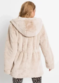 bonprix Jacken & Mäntel^Lässige Fellimitat-Jacke beige