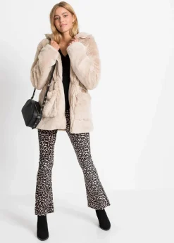 bonprix Jacken & Mäntel^Lässige Fellimitat-Jacke beige